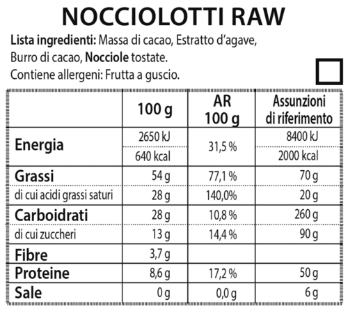 Nocciolotti Raw 